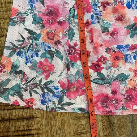 Vici Dee Elly Floral Mesh Ruched‎ Sleeveless Midi Dress L Wedding Guest Formal - Picture 9 of 12